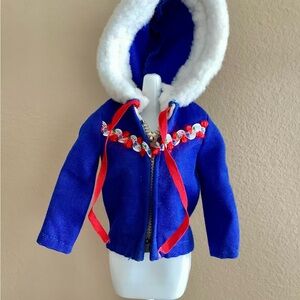 Mattel original 1963-1964 « Ski queen » coat # 948 for vintage barbie doll